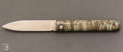 Couteau  "  L'Olonnois " de L'atelier du capitaine - Bouleau Madré