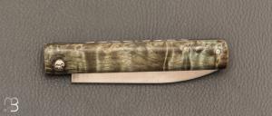 Couteau  "  L'Olonnois " de L'atelier du capitaine - Bouleau Madré