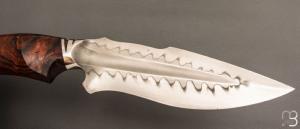  Couteau " Onca " de Samuel Lurquin - Acier U10A et bois de fer d'Arizona
