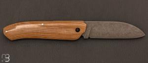   Couteau " Phriction  " de Stéphane Bourrel - Micarta & 14c28N