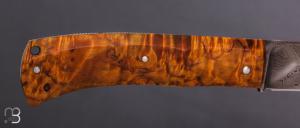    Couteau "Pièce unique" par Alessandro Simonetti - Bouleau et damas