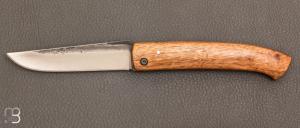 "Piedmontese" knife by Julien Maria - Walnut and XC75 blade