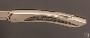    Couteau " Pissutu " par Charles Bennica - Inlays en damas de Devin Thomas