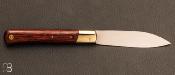 Couteau " Pradel " vintage - Stamina rouge et lame acier XC75