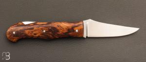    Couteau " Proto Lock-Back " par Nicolas Couderc - bois de fer et RWL34