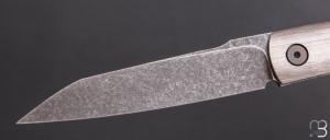   Couteau " Proto " framelock par Stéphane Espi - Titane et RWL34