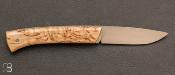 Birch Rhodanien folding knife by Pascal Renoux