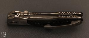 Couteau " Saboteur " custom par Allen Elishewitz - Fibre de carbone