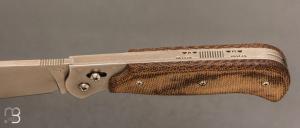     Couteau " Safari " par Éric Parmentier - Micarta et RWL34