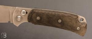   Couteau " Savane " par Éric Parmentier - Micarta et RWL34