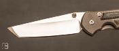 Couteau Sebenza 21 Tanto Small Natural Micarta inlay S21-1212 de Chris Reeve