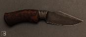Couteau " Semi intégral " custom fixe de Samuel Lurquin - Bois de fer