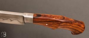 Couteau " Semi-intégral " bois de fer et acier W5 par Milan Mozolic
