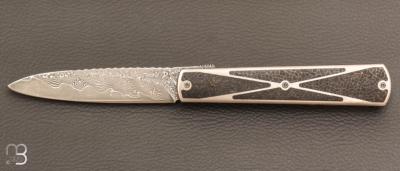    Couteau " Sfilato Sobrio " liner lock par Carlo Cavedon - CavedonArt