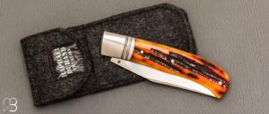  Couteau " Slack " custom par Raphaël Durand - Jigged bone et RWL34
