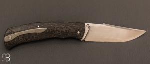  Couteau " Slipjoint " Fatcarbon® et lame en RWL34 par Grégory Picard