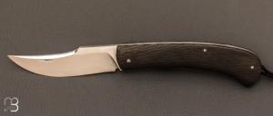  Couteau  "  Slipjoint  " S45vn et fibre de carbone Sidecut par Grgory Picard