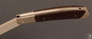   Couteau " Small Lock-back  " custom par Petr Hofman - Bois de fer et RWL34