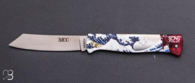    Couteau Douk-Douk "Sons of Douk-Douk®" lame Higonokami thème Art Japonais