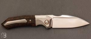   Couteau " Speartak regular " Rag micarta et lame en RWL34 de GTKnives - Thomas Gony