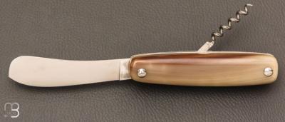   Couteau "Tartineur 2 pièces " par J. Mongin - Corne blonde