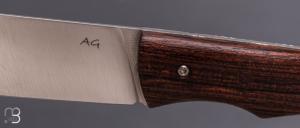   Couteau de poche Tedesco par Adrien Giovaninetti - Bocote