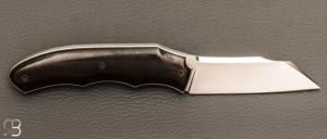 Couteau " Tetrao Mini " custom par Cyril Doche - Rag micarta et 14c28N