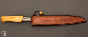    Couteau " The Slicer "  fixe par Roman Stoklasa - W2 et buis