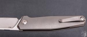    Couteau " Toko" flipper de Jens Anso - Titane et RWL34