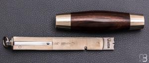 Couteau Tonneau par Jean Michel REMAUD - Ebène de Macassar