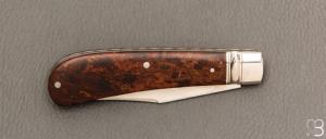 Couteau " Trapper " de Craig Brewer - Rag Micarta