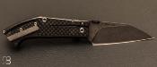 Couteau "Warthog " 2/4 custom série limitée par Torpen Knives - Jérôme Hovaere - Fibre de carbone et CPM CRU-WEAR