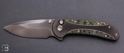   Couteau " Zizzit WE23031-4 " WE KNIFE - Titane et Fatcarbon