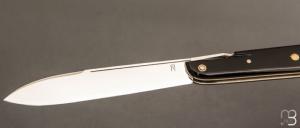 Couteau " Rouennais " par Romain Alvarez - RWL34 et corne de zébu