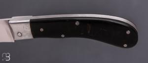    Couteau "cran carré" Pierre Henri Monnet - Croûte de buffle et 90McV8