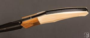   Couteau " custom " de Berthelemy Gabriel - La Forge Agab - Ivoire de mammouth et Damas