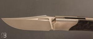 Couteau " custom " de Berthelemy Gabriel - La Forge Agab - Fibre de carbone et RWL34