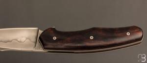  Couteau " custom " pliant de David Lespect - Ironwood et C105