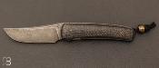 Couteau "custom" par Guy Poggetti - fibre de carbone et lame en Elmax