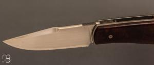   Couteau " custom " pliant de David Lespect - Ironwood et C105