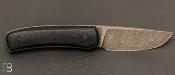 Couteau custom " Liner Lock" - Micarta et Elmax par Guy Poggetti