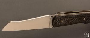    Couteau " Bohème " de Rémi Lavialle - Lame de Feu - Fibre de carbone et 90MCV8