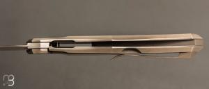    Couteau " custom frame-lock " de Berthelemy Gabriel - La Forge Agab - Titane et RWL34