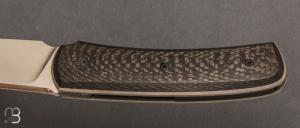   Couteau " custom " par Guy Poggetti - Fibre de carbone et Elmax