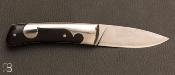 Couteau de collection modèle "Vignon" par Alain Conesa - Acier & Cuir