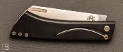Couteau de poche custom " Sépia Classique" en micarta par Torpen Knives - Jérôme Hovaere