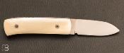Couteau de poche Stavanger - Os de Buffle scrimshaw par Citadel Dep Dep