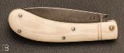  Couteau de poche à cran carré - Micarta blanc - Pierre Henri Monnet