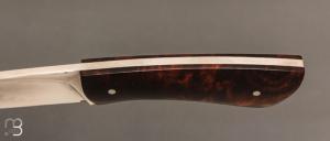   Couteau droit par Nicolas Mestrallet - Atelier du couteau de Vaunaveys - Acier C130 et bois de fer