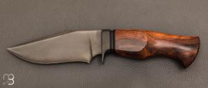   Couteau de chasse fixe par Michal Komorovsky - Bois de fer et lame en elmax
